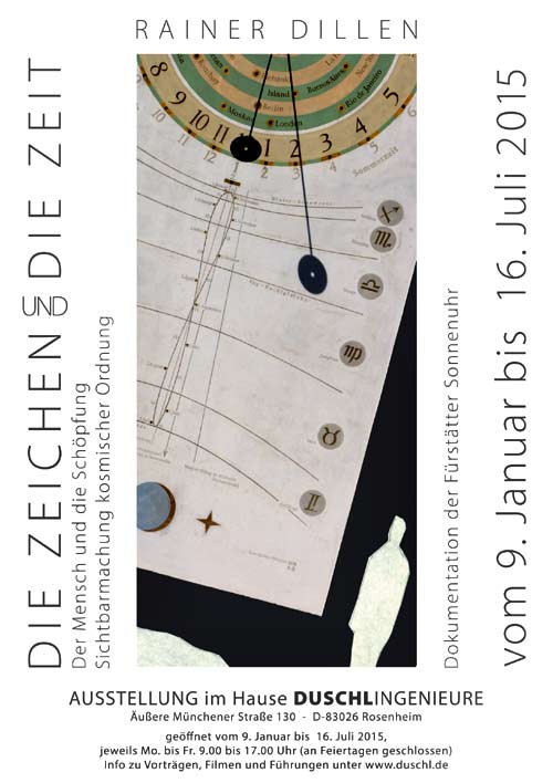 Ausstellung Rainer Diller Rosenheim Sonnenuhr
